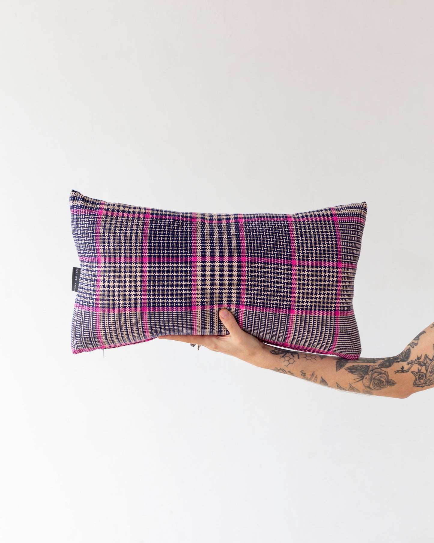 Turtle Plaid + Stripes Cushion (62x30cm)